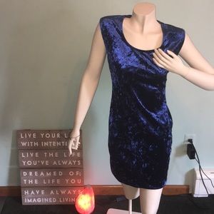 Forever 21 Large royal blue velvet dress
